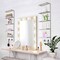Sorbus LED Light Display Shelf - Vertical 5 Tier Wall Shelf Unit with 2 Hooks, Wall Mounted Floating Column Utility Shelving